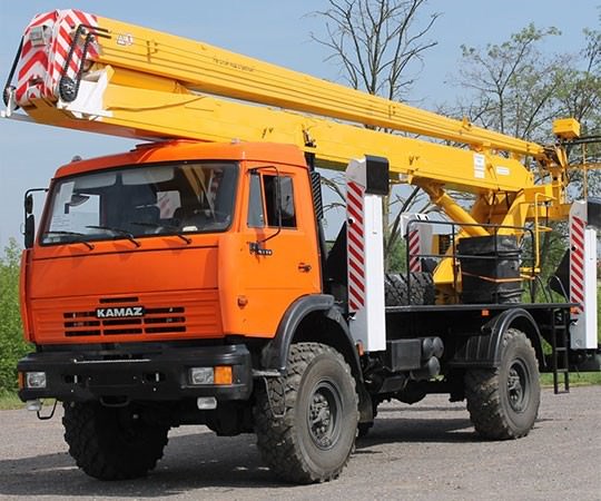 Аренда автовышки в Шадринске и  Курганской области